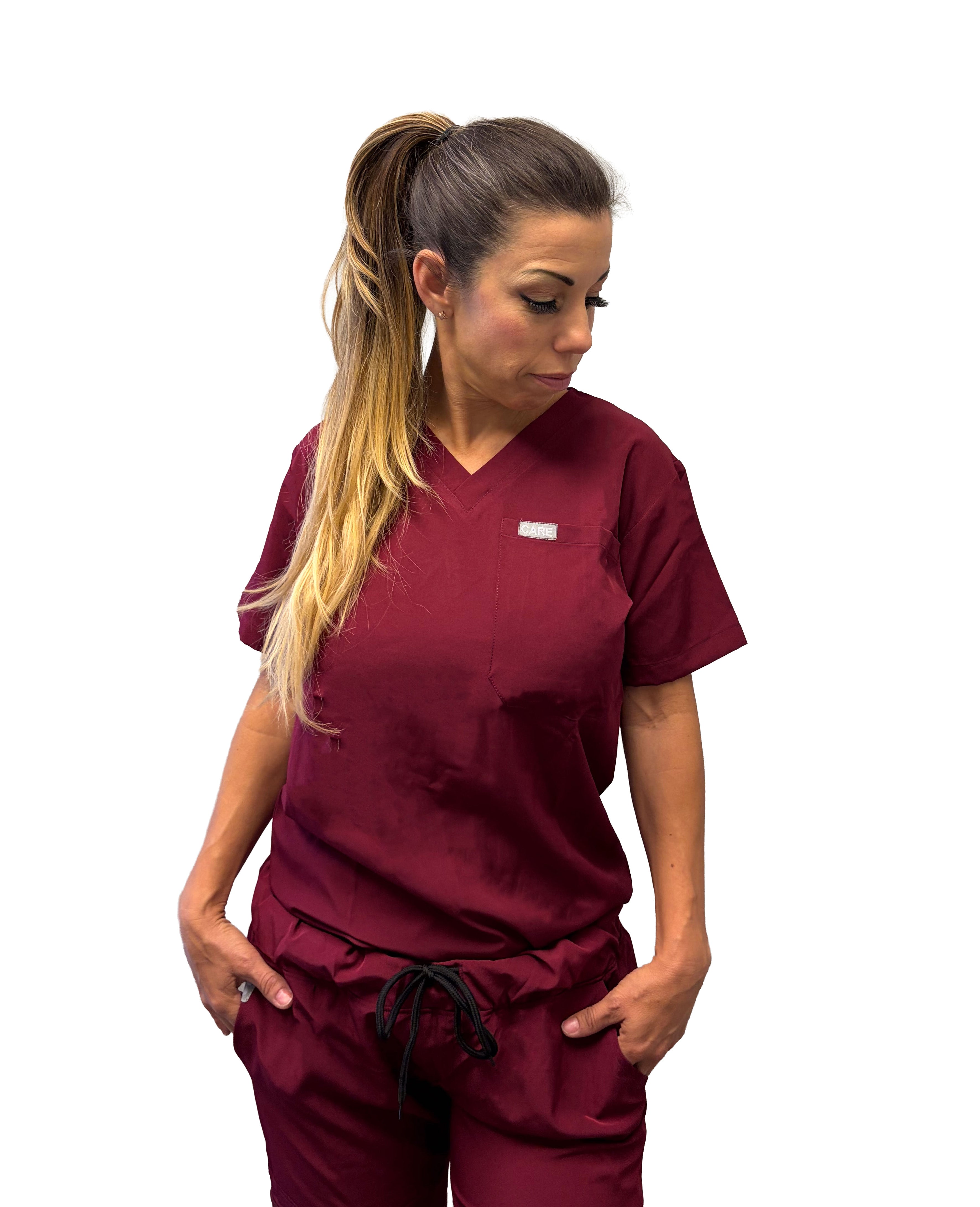 Wear Care Chest Pocket Scrub Top