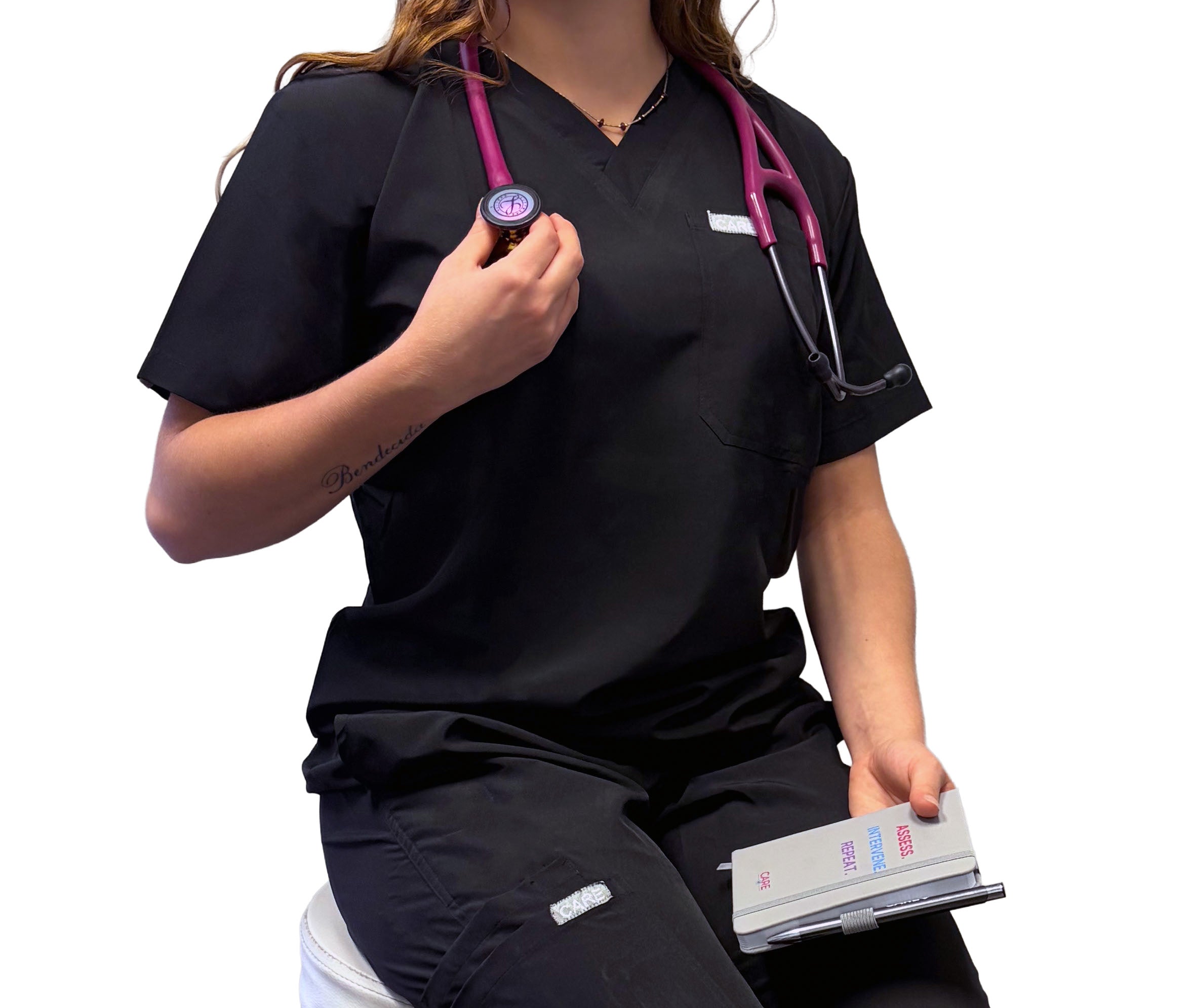 Wear Care Chest Pocket Scrub Top