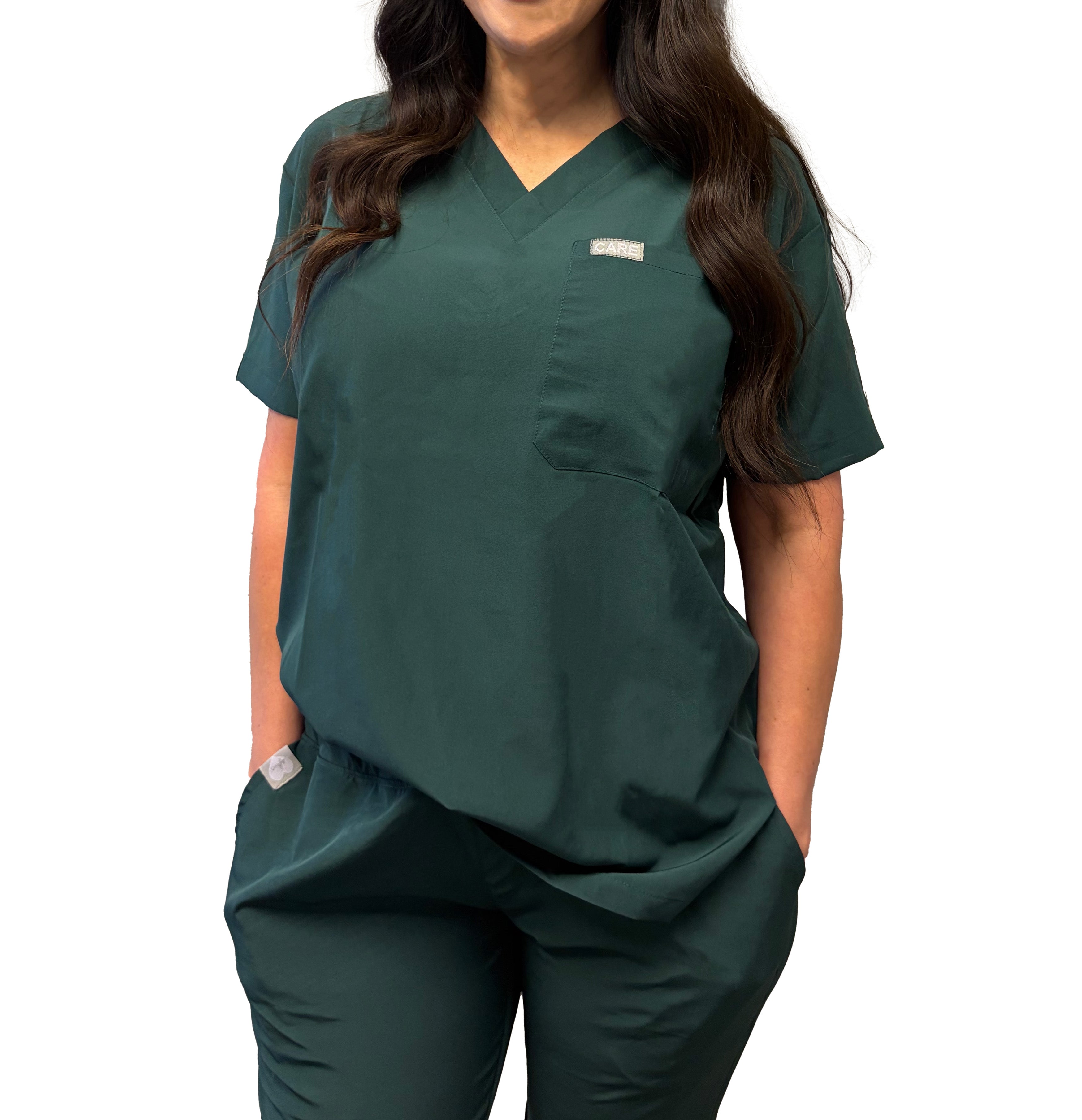Wear Care Chest Pocket Scrub Top