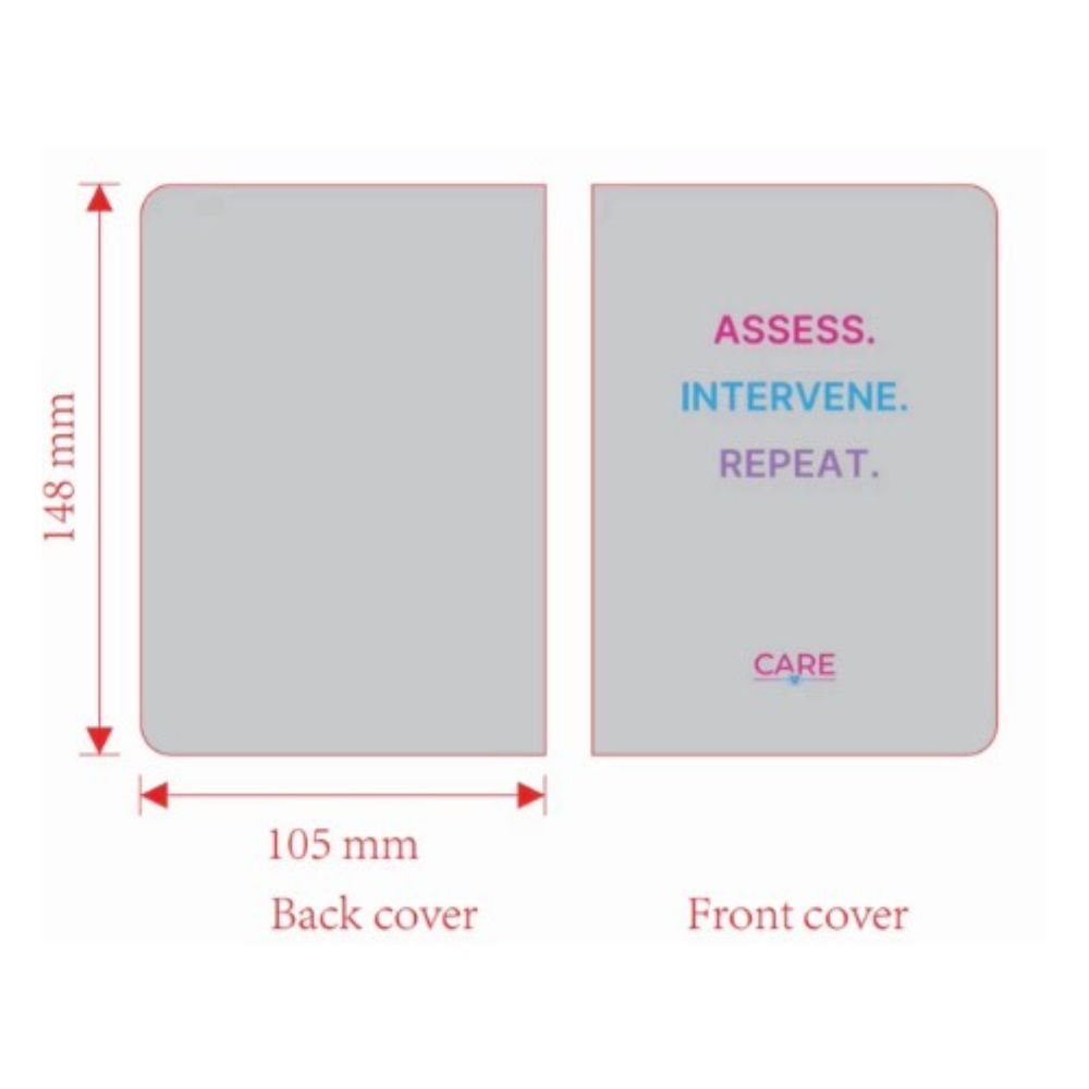 Assess, Intervene, Repeat. Medical Pocket Notebook with Care Pen