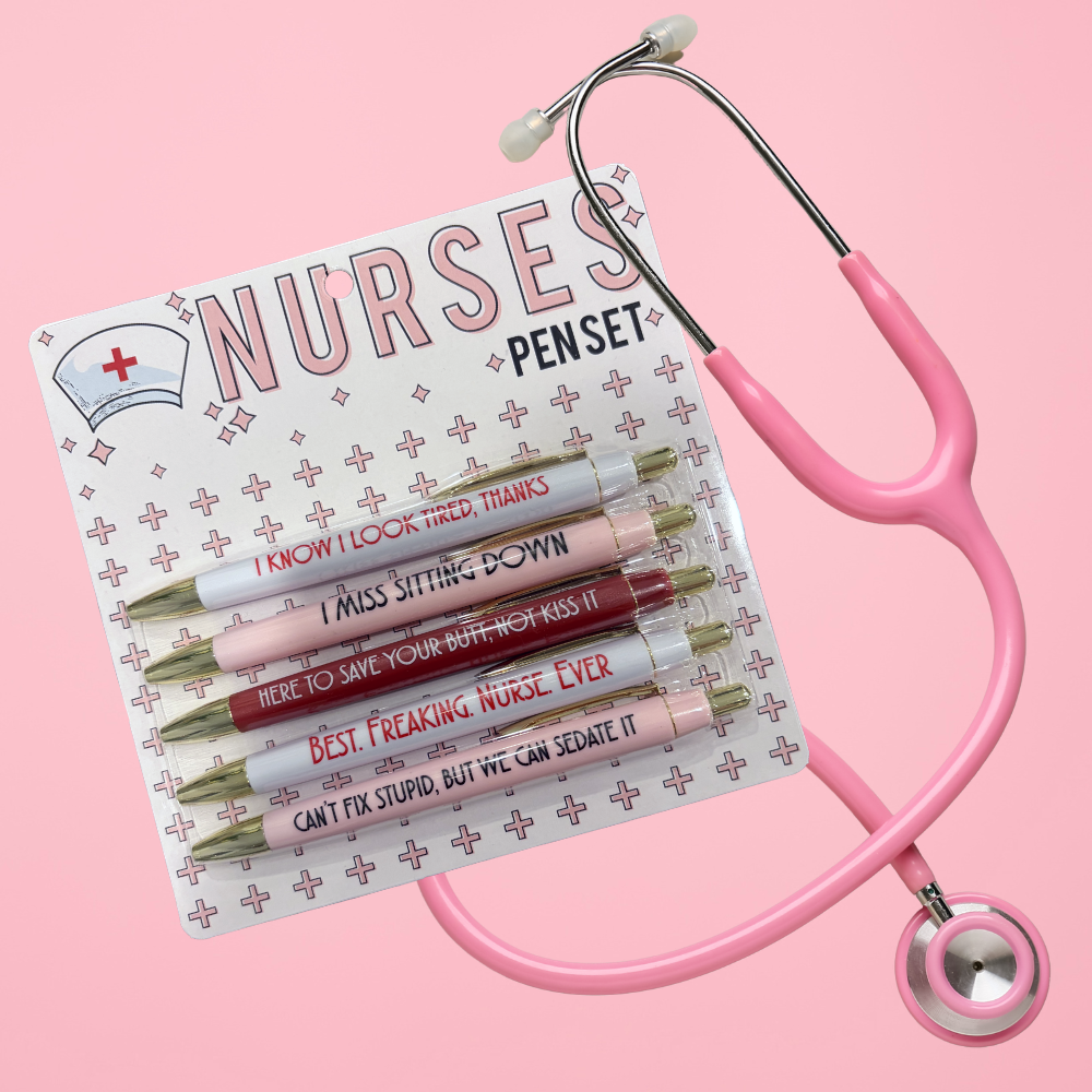 Sarcastic Nurse Novelty Pen Set