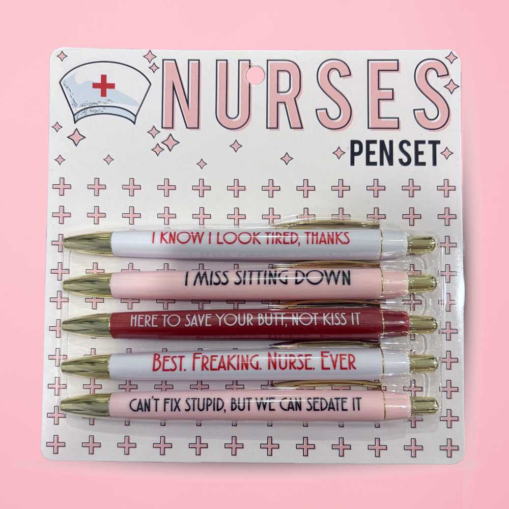Sarcastic Nurse Novelty Pen Set