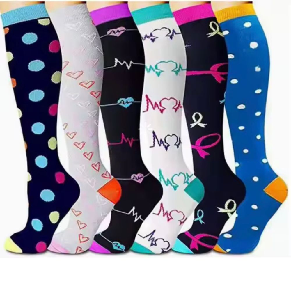 Stylish Knee-High Compression Socks For Nurses